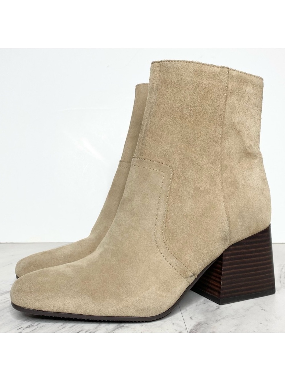 New! Blondo Salome Tan Suede Bootie 8 1/2